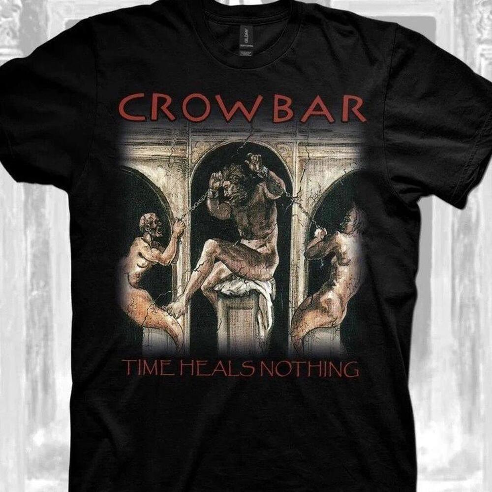 Black Gildan Crowbar Time Heals Nothing T-Shirt